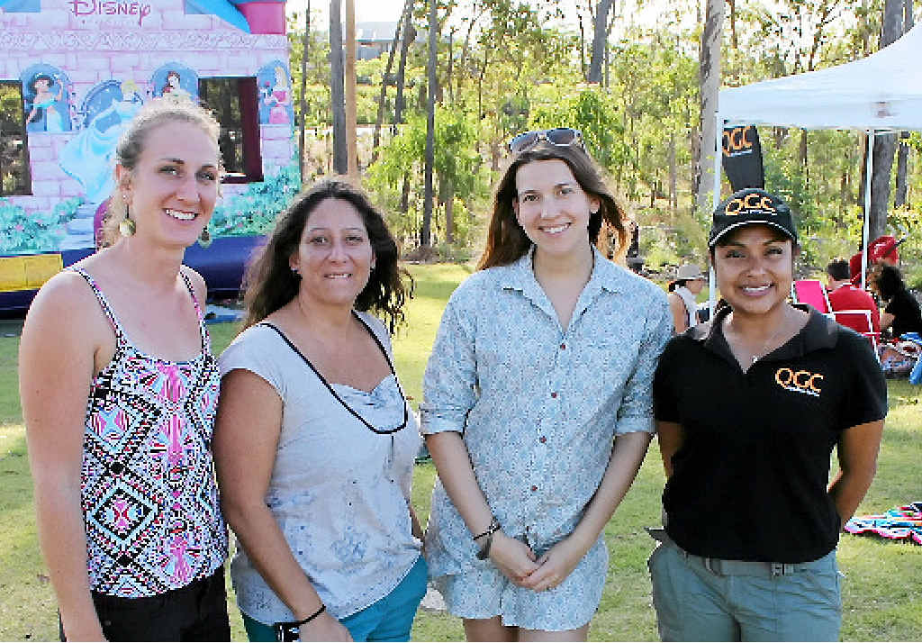 GIVING BACK: Welcoming Intercultural Neighbours representatives Marie Daix, Natalia Muszkat, Malwina Pattion, and Nataly Fay enjoyed the festivities. GIVING BACK: Welcoming Intercultural Neighbours representatives Marie Daix, Natalia Muszkat, Malwina Pattion, and Nataly Fay enjoyed the festivities.